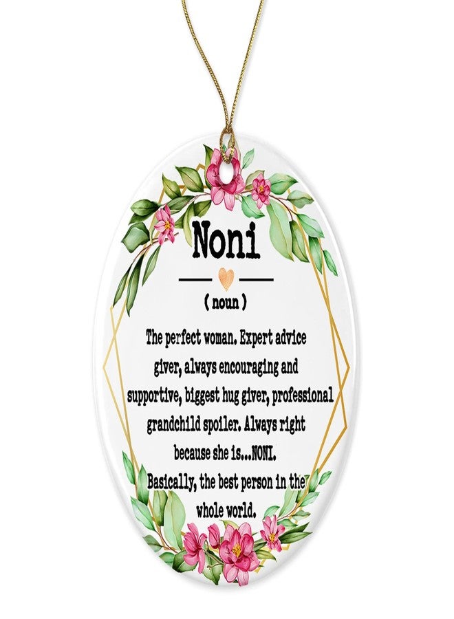 WolfeDesignPDD Noni Noun Ornament - Christmas Ornament for Noni - Mother's Day Ornament - Noni Gifts - Noni Definition - Keepsake Printed on Both Sides - Image 1
